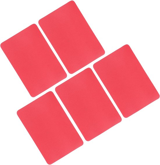 Boot Reparatie Patch - Waterdichte Stickers - Watersport Onderhoud - Sterk PVC Materiaal - 5 Stuks - Rood — afbeelding 4