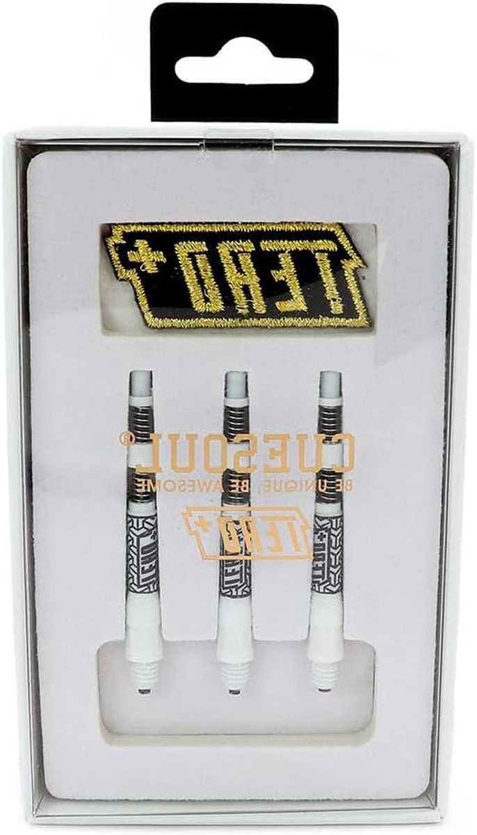 Dart Assen - Dart Shafts - Precisie Darts Werpen - Dubbel Telescopisch Systeem - 40mm - Wit
