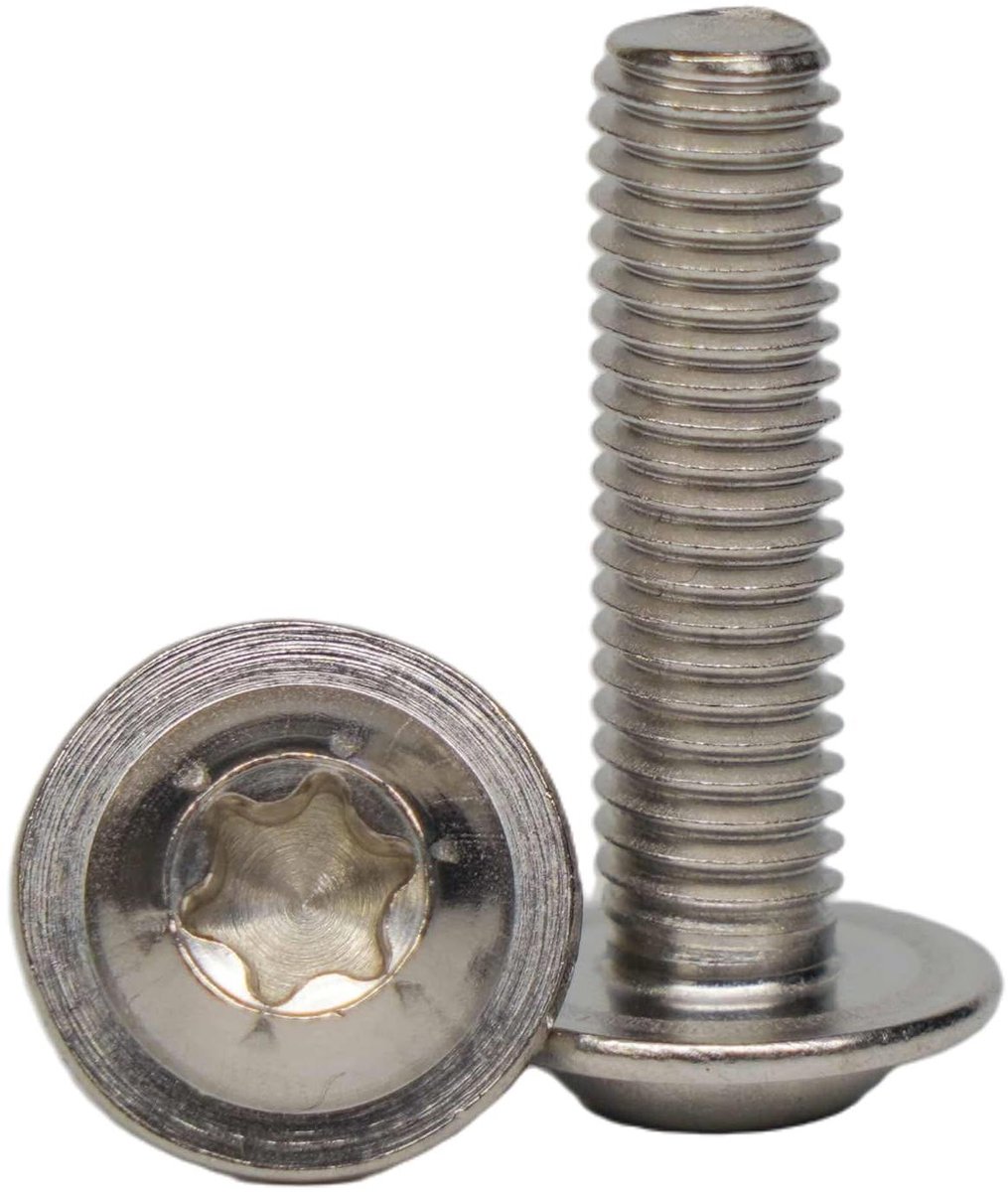 Lenskop Schroeven - Flensschroeven Bouten - Meubelbouw Hekbouw - Roestvrij Staal A2 - M8 x 100mm - Zilverkleurig