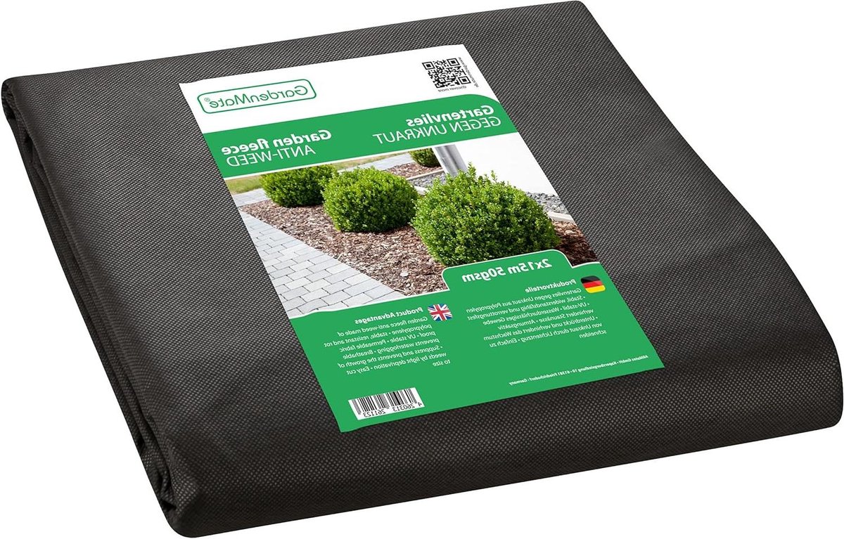 Worteldoek - Onkruiddoek Gronddoek - Onkruid Vrij Houden - Scheurvast Waterdoorlatend - 2x15m - Zwart