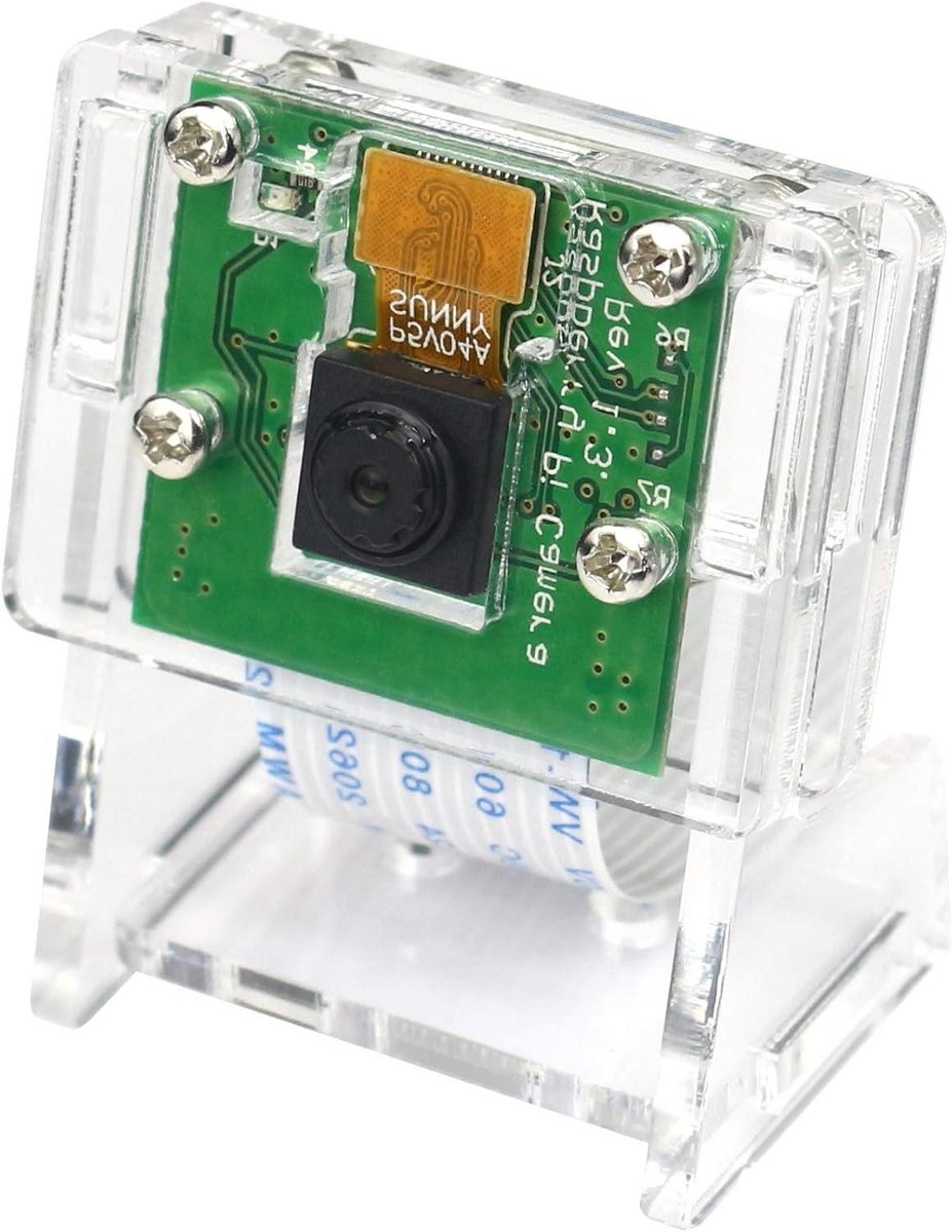 Videocameramodule - Camera Module Pi - Projecten Maken - 5MP Sensor OV5647 - 10 x 6 x 1.8 cm - Transparant