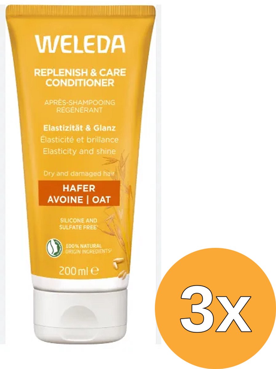 3x WELEDA Haver herstellende conditioner (200 ml)