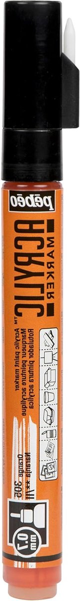 Acrylverf Marker - Decoratie Pen - Creatief Schrijven - Fijne Punt - 07 mm - Oranje