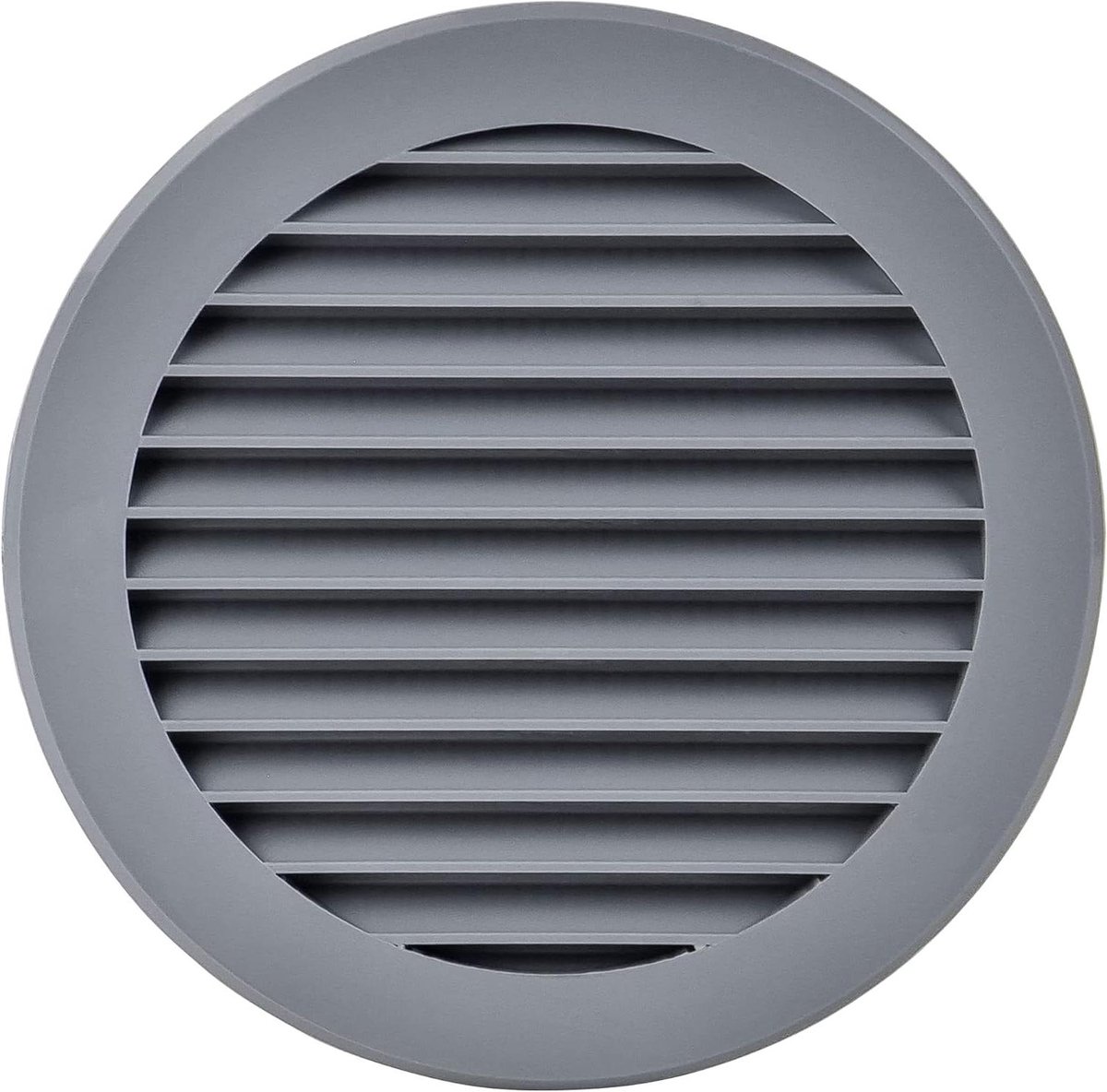 Ventilatierooster Rond - Afvoer rooster - Ventilatie verbeteren - Geïntegreerde insectenwering - Ø 125 mm - Grijs