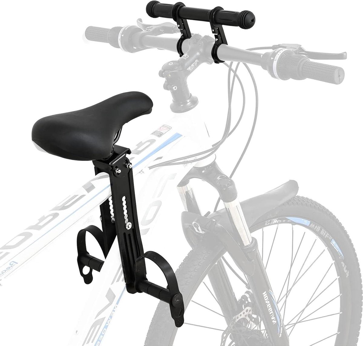 Kinderfietszitje Voor - Babyzitje Fiets - Samen Fietsen - Snelle Demontage - Tot 41 kg - Zwart