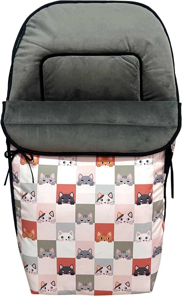 Universele Voetenzak - Baby Buitentas - Wandelen met baby - Waterdicht en Fleece - 60 x 50 cm - Zwart