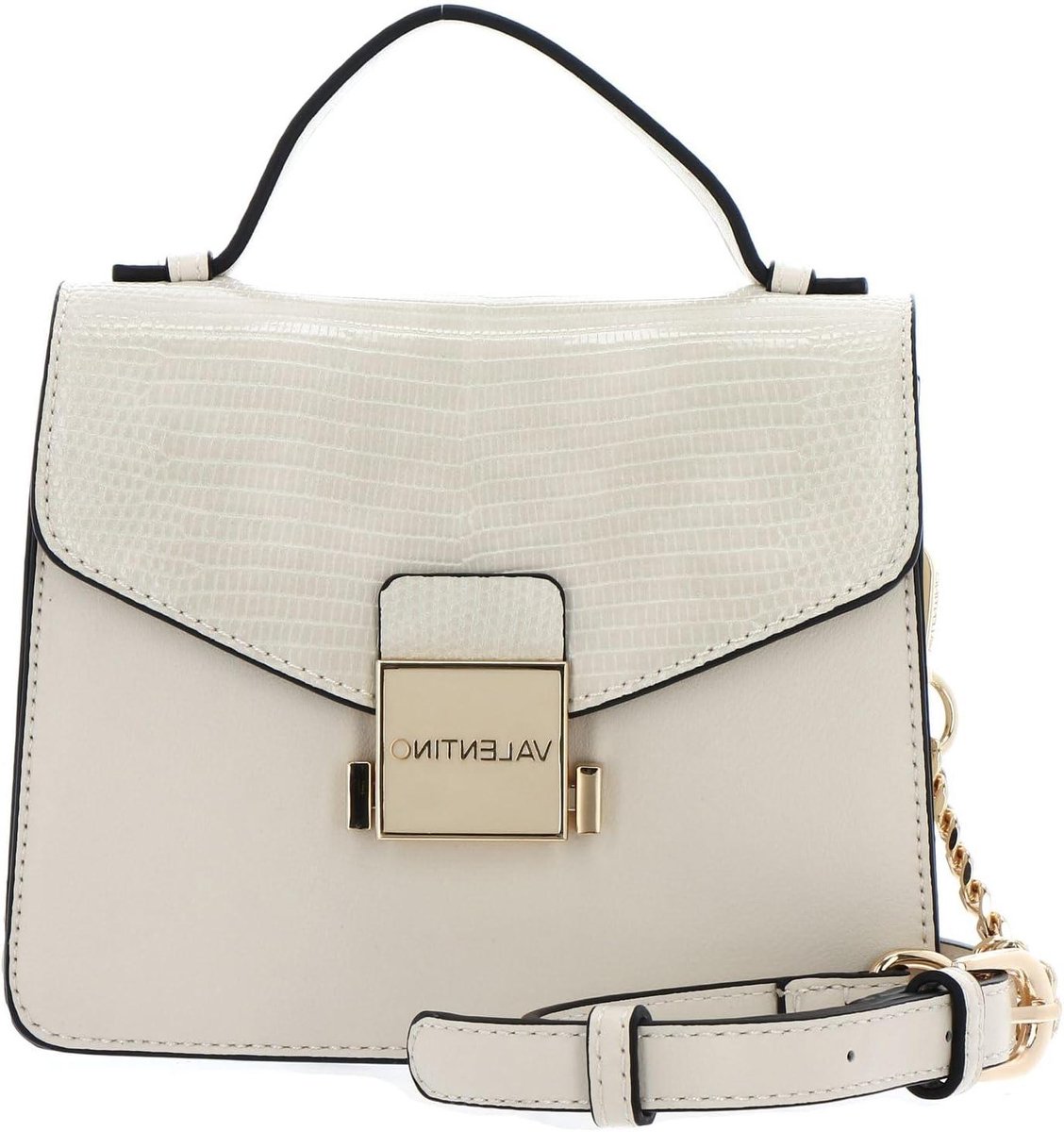 Leren Handtas - Schoudertas Dames - Dagelijks Gebruik - Compact Ontwerp - 17x14 cm - Ecru