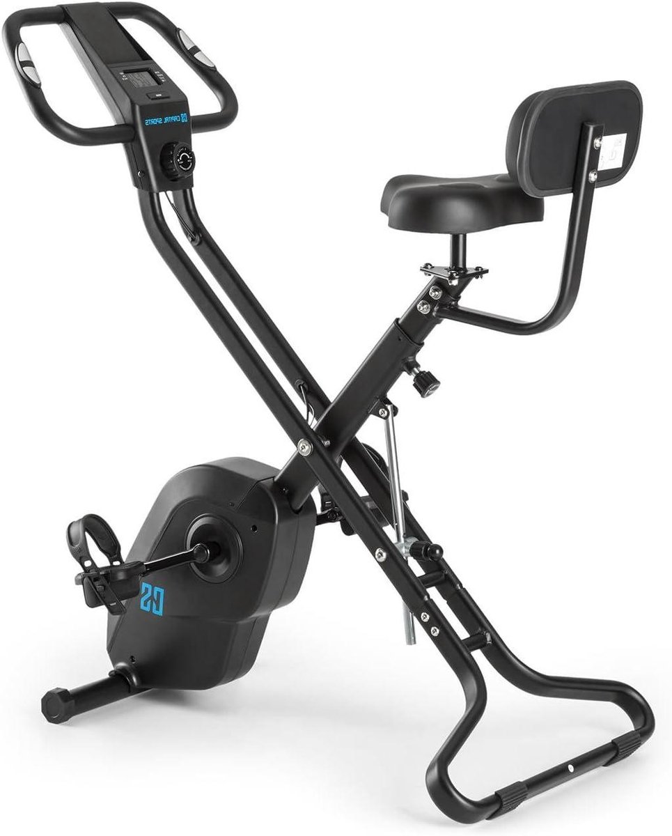 Hometrainer X-Bike - Fitness Fiets - Conditie Opbouwen - 8 Weerstandsniveaus - Max 120kg - Zwart