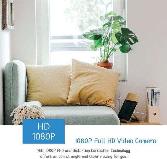 Beveiligingscamera Binnen - IP Camera Woning - Huisbewaking Thuis - Automatische Bewegingsdetectie - Full HD 1080P - Wit — afbeelding 5