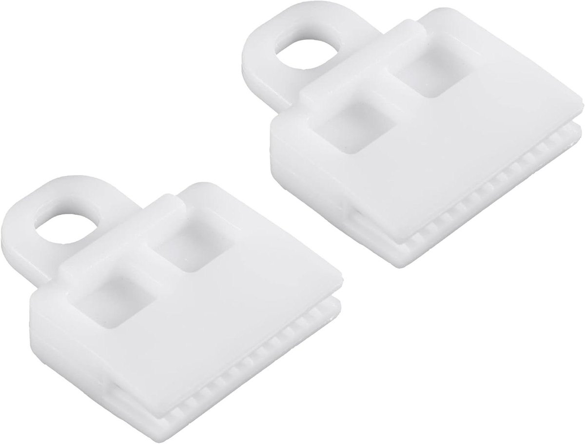 Glasgeleideretentieclips - Raamclips - Auto Stabiliseren - Universele Pasvorm - 47x39x12mm - Wit