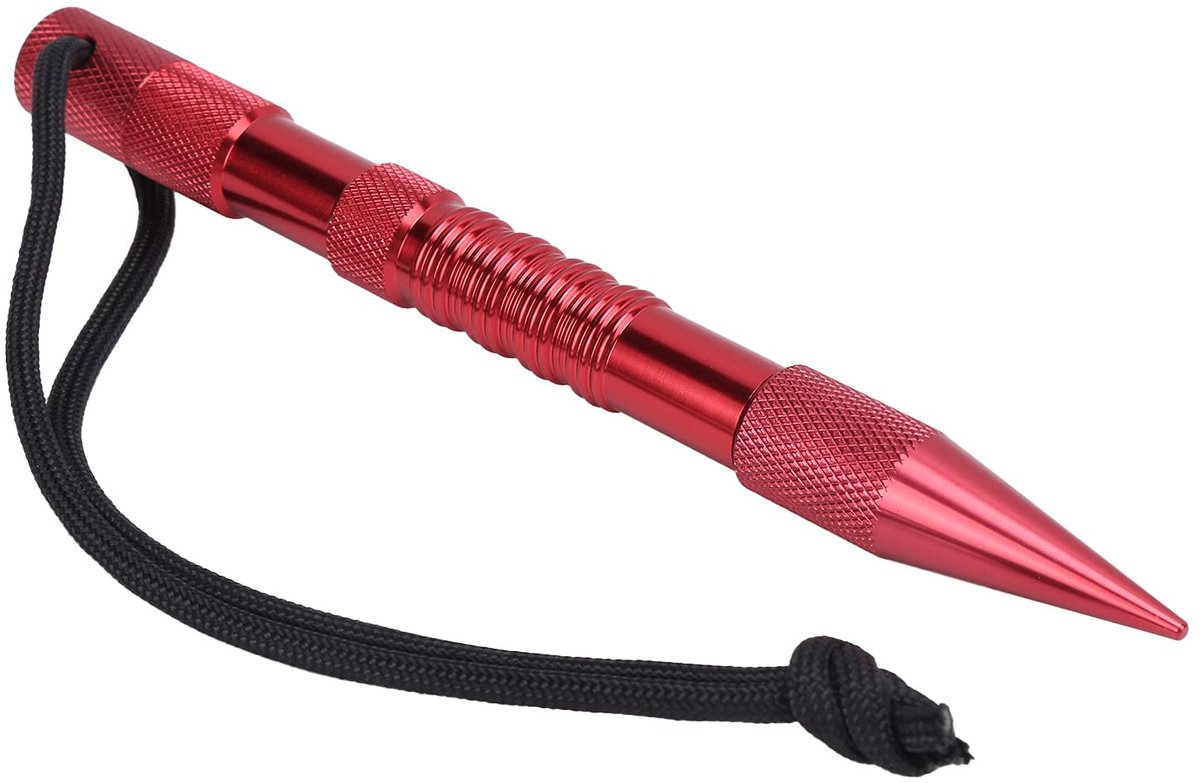 Paracord Spike Needle, Aluminium Paracord Tools DIY Weven Vetersluiting Stiknaalden Smoothing Tool Voor Lederen Touwen Koorden Projecten(Rood)
