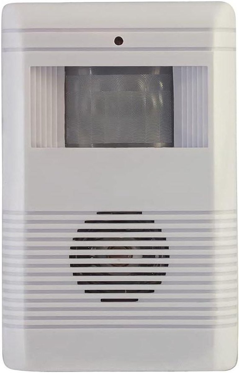 Draadloze Waarschuwing - Bewegingsmelder Bel - Objecten Beveiligen - Infrarood Sensor - 7 Meter Bereik - Wit