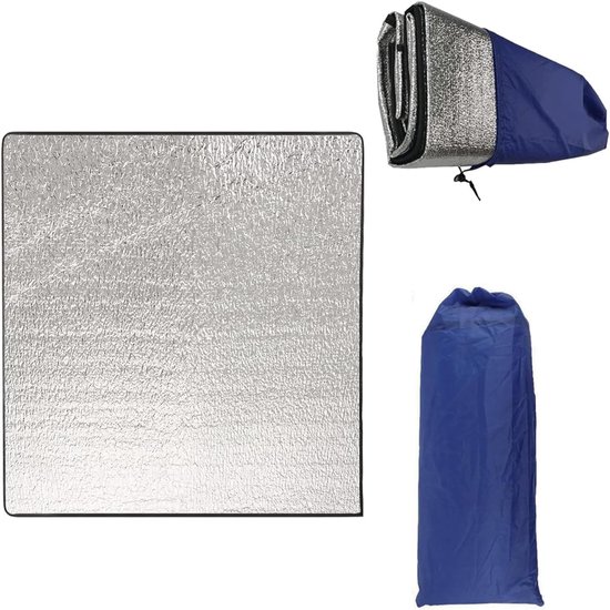 Grote opvouwbare kampeermat 200x200 cm ultralicht isolatie — afbeelding 5