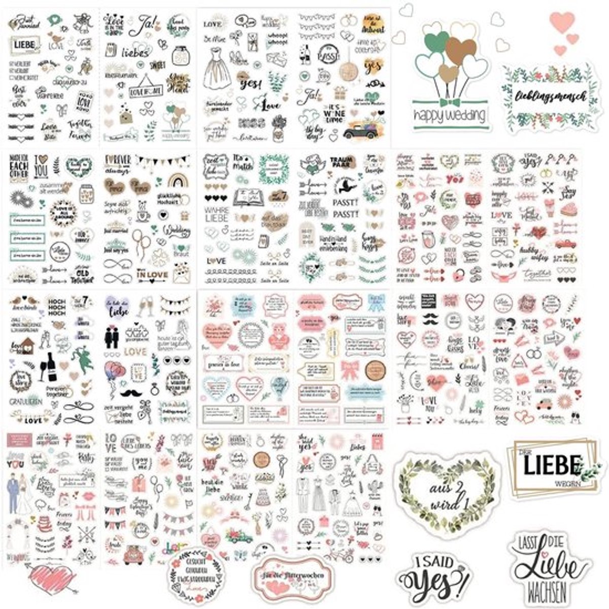 Dailygoody - Bruiloftsstickers - Zelfklevende Gunststickers