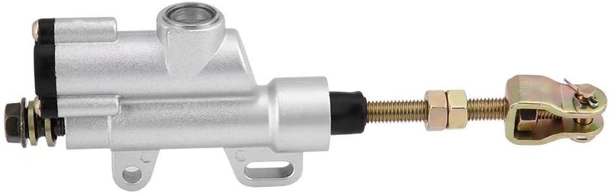Remcilinder Motor - Rempomp Achter - Veilige Remmen - Universele Pasvorm - 16 x 6 x 2 cm - Zilver