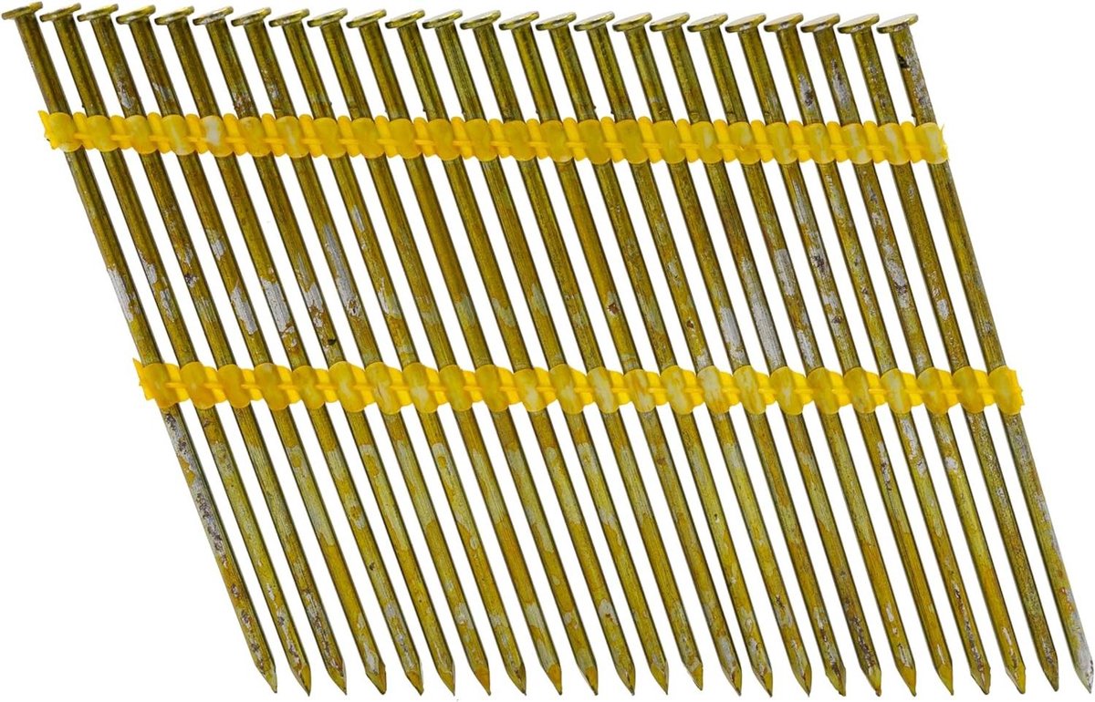Stripspijkers Ronde Kop - Nagels voor Tackers - Hout Verbindingen - 21 Graden Hoek - 46 x 160 mm - Blank