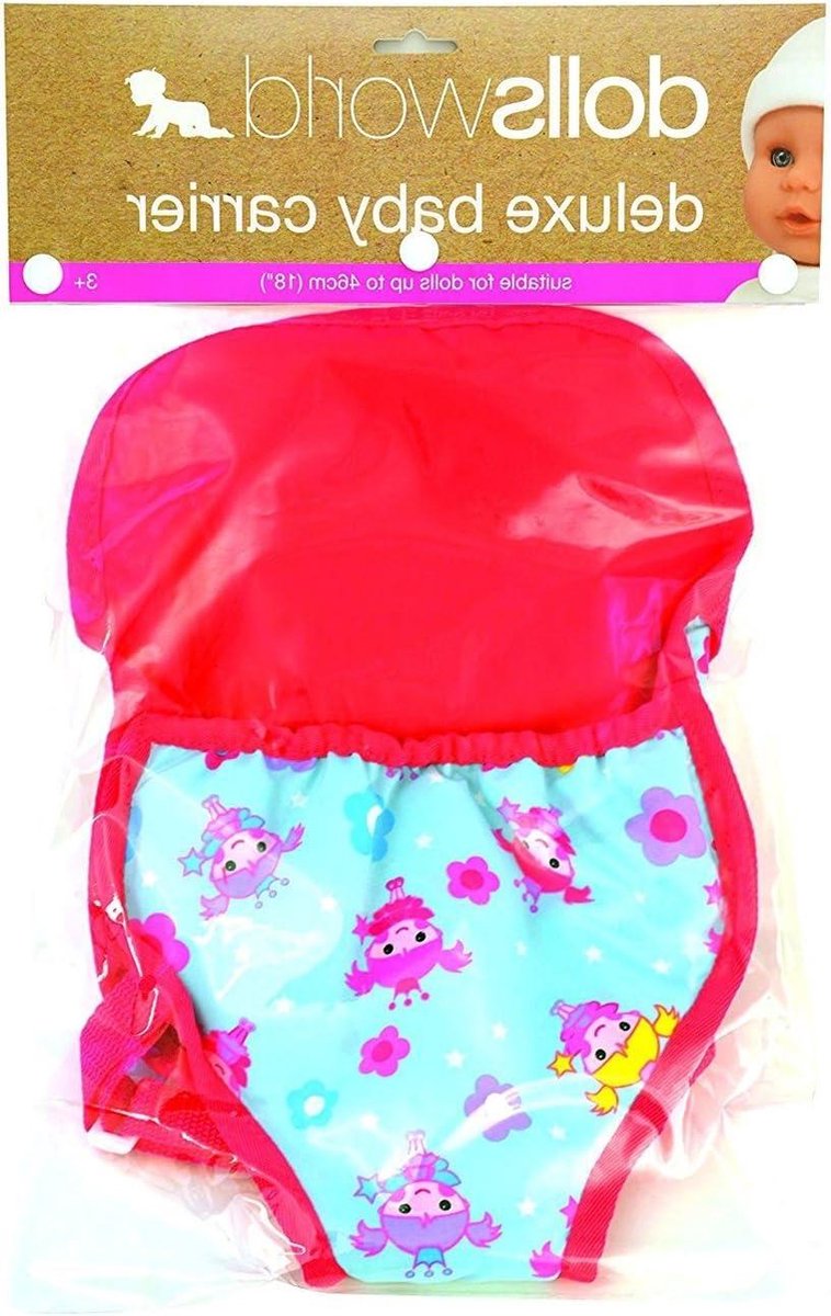 Poppendrager - Babycarrier Poppen - Poppen Verzorgen - Verstelbare Bandjes - N.v.t. - Roze