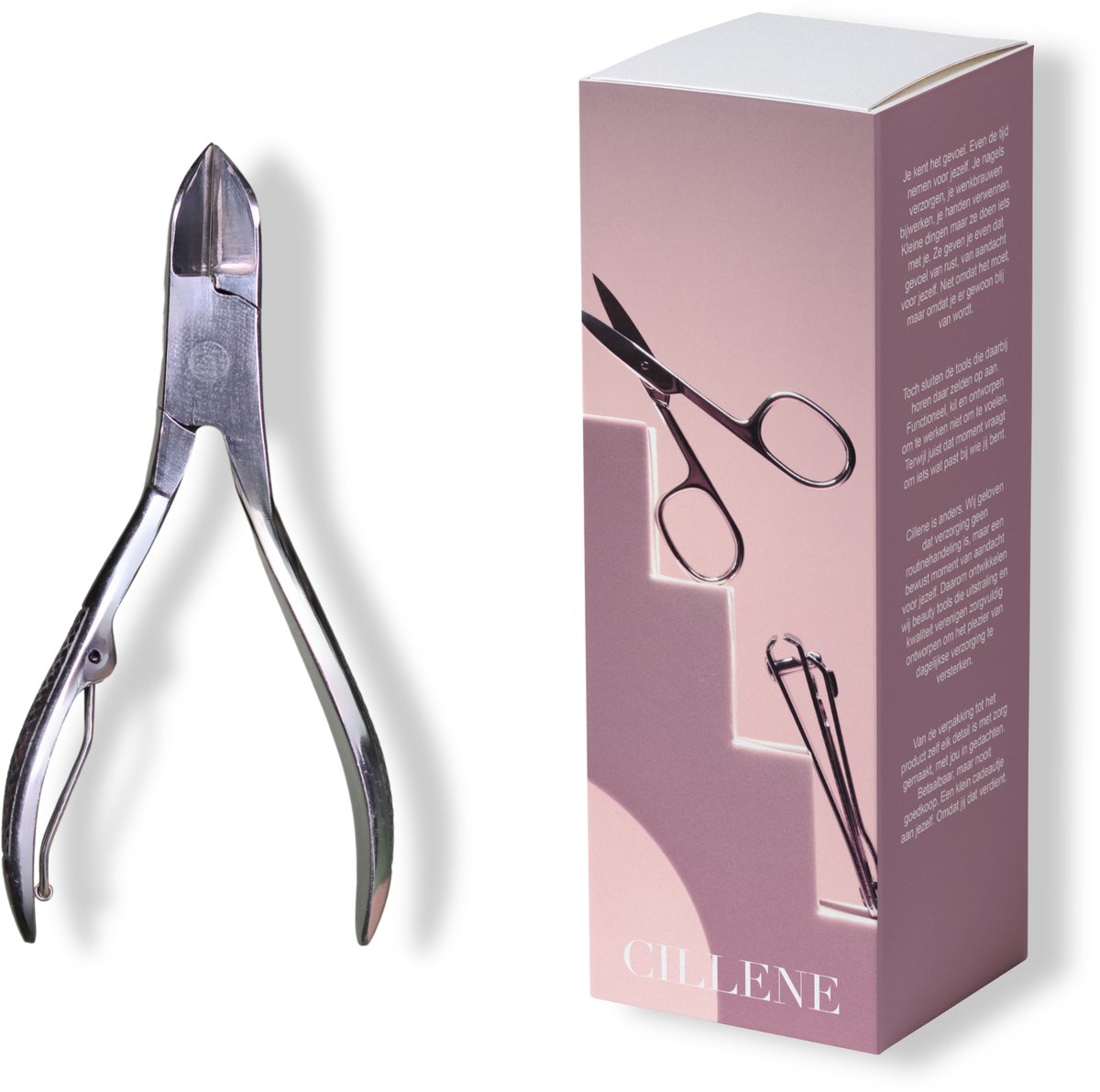 Nageltang rolveer - RVS - Gebogen bek - Voor teennagels - Nagelverzorging