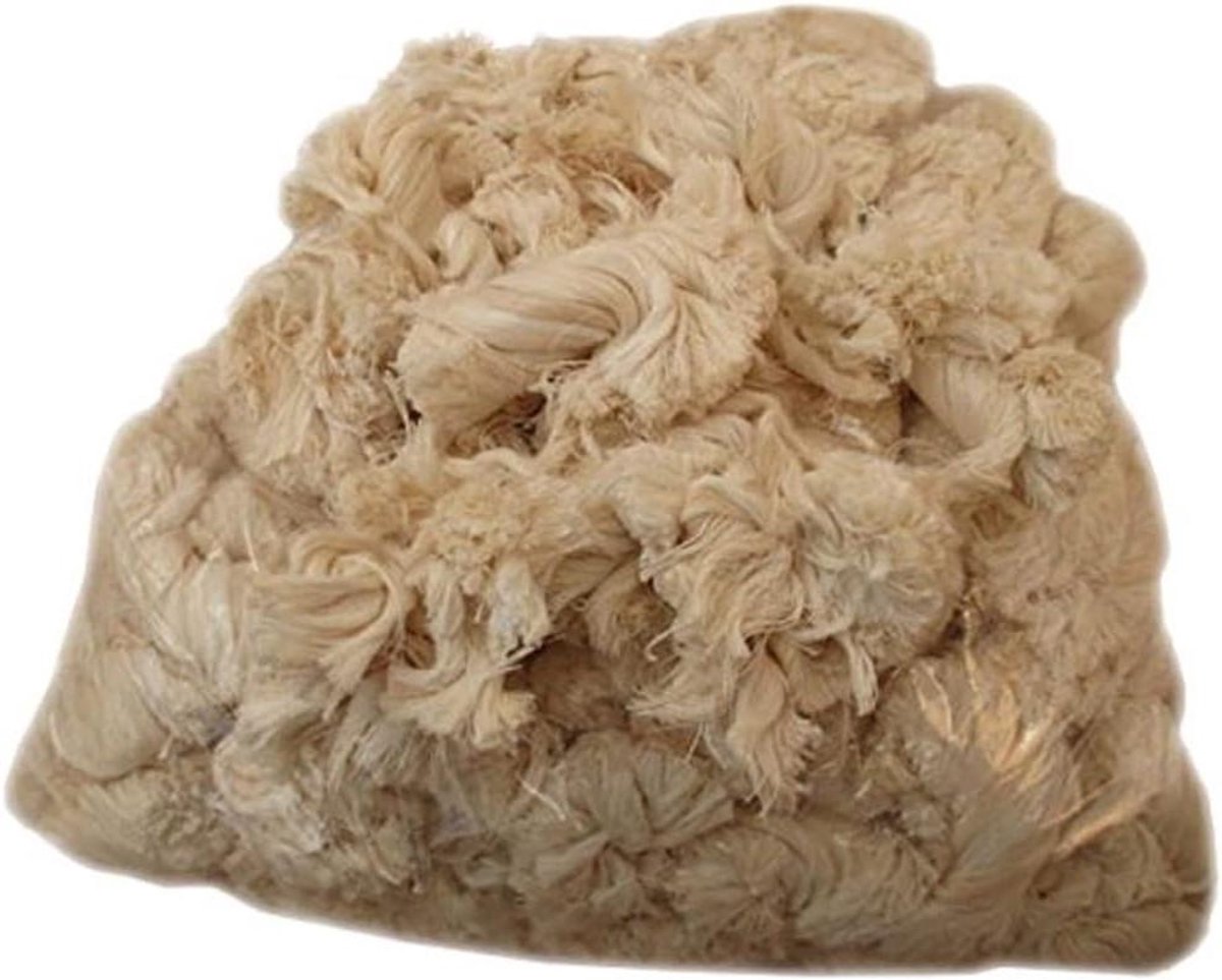 Nestmateriaal Katoenvezels - Vogelnestmateriaal Bodembedekking - Dierenverblijf Inrichten - Onbewerkte Katoenvezels - 1 kg - Natuurlijk