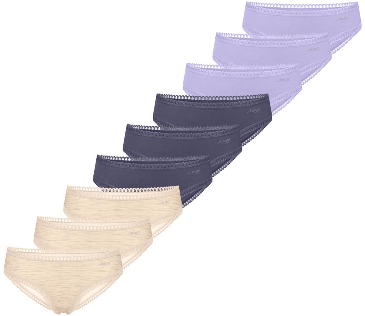 sloggi Dames hipster slip 9 pack GO Crush