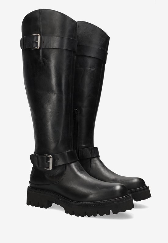 Shabbies Amsterdam - Marjorie Baker Boot Leer Zwart - Maat 39