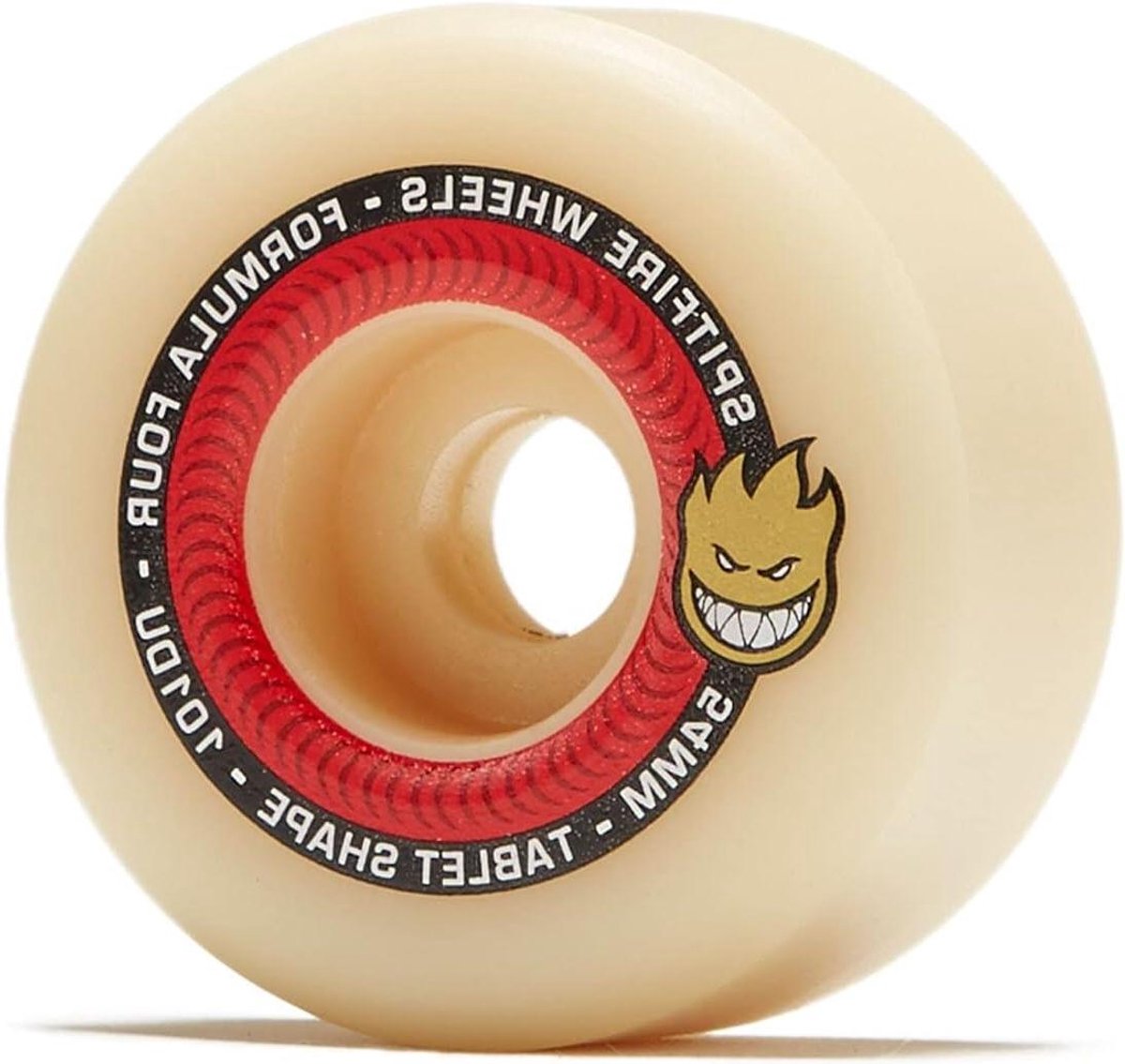 Skateboard Wielen Wielenset Skateboard Skaten en Tricks Ongematteerd Flatspot Bestand 54mm Natural