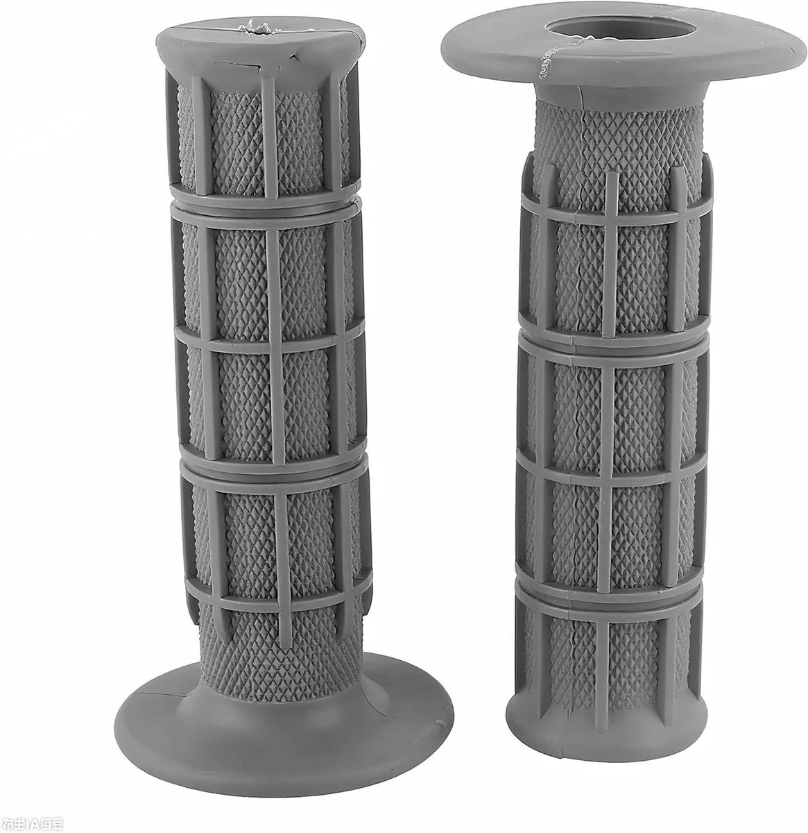 Motorfiets Handgrepen - Stuur Rubber - Comfortabel Rijden - Antislip Grip - 7/8 Inch - Blauw Grijs Wit