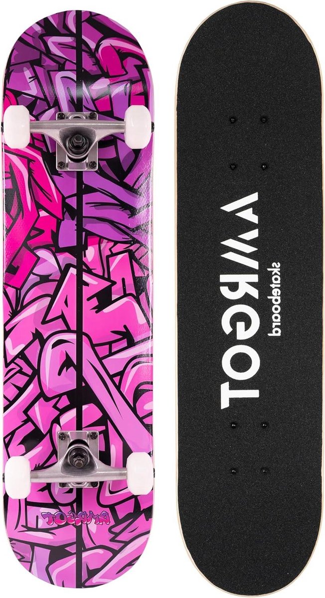Compleet Skateboard Beginners Skateboard Trick Skateboard Skateboarden en Trucs 7 Lagen Esdoorn Hout