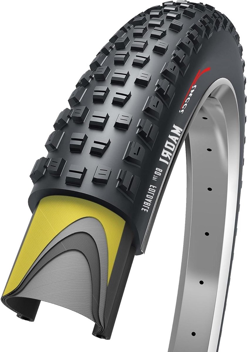 Fietsband Opvouwbaar - MTB Band - Fietsen Onderweg - Nylon Anti-Punt Bescherming - 29 x 2.25 inch - Zwart