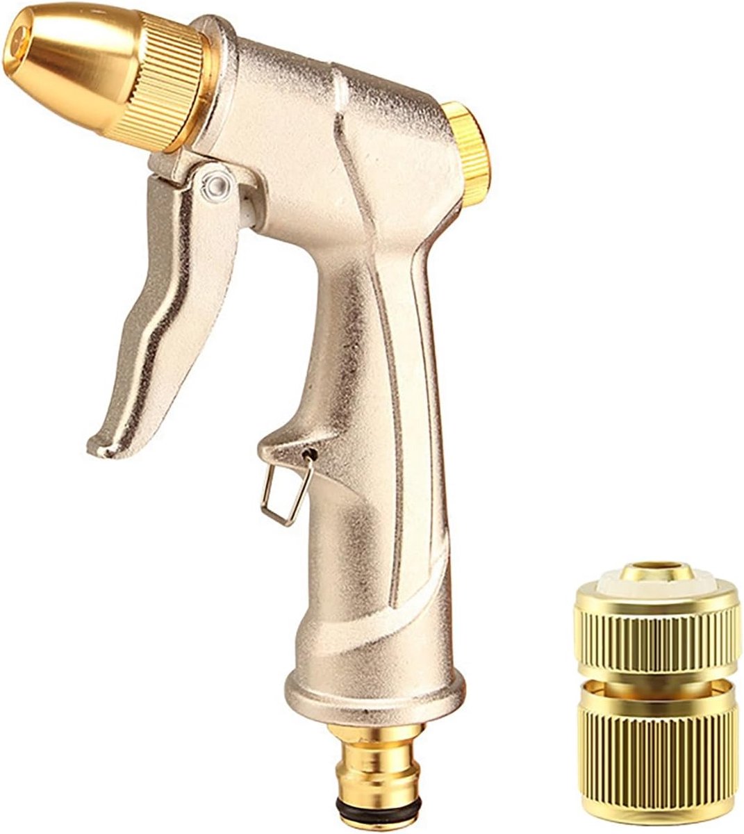 Tuinslang Mondstuk - Hoge Druk Spuit - Auto Wassen - Verstelbare Straal - 20 cm Lengte - Metaal