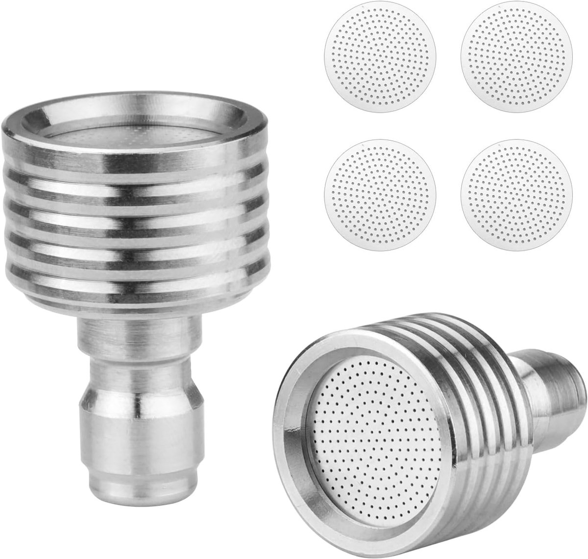 Hogedrukreiniger Sproeiers - Reinigingsmondstukken - Oppervlakken Reinigen - Roestvrij Staal - 3 Sets - Zilver