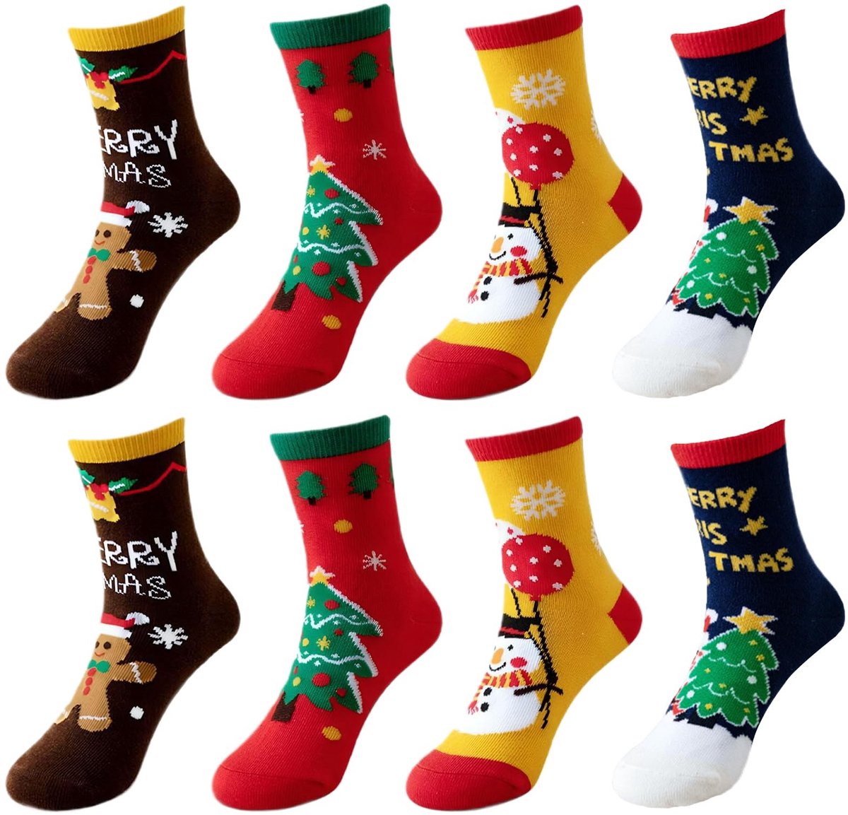 Dailygoods - Kerstsokken voor Dames en Heren - Anime Thema Happy Christmas Socks