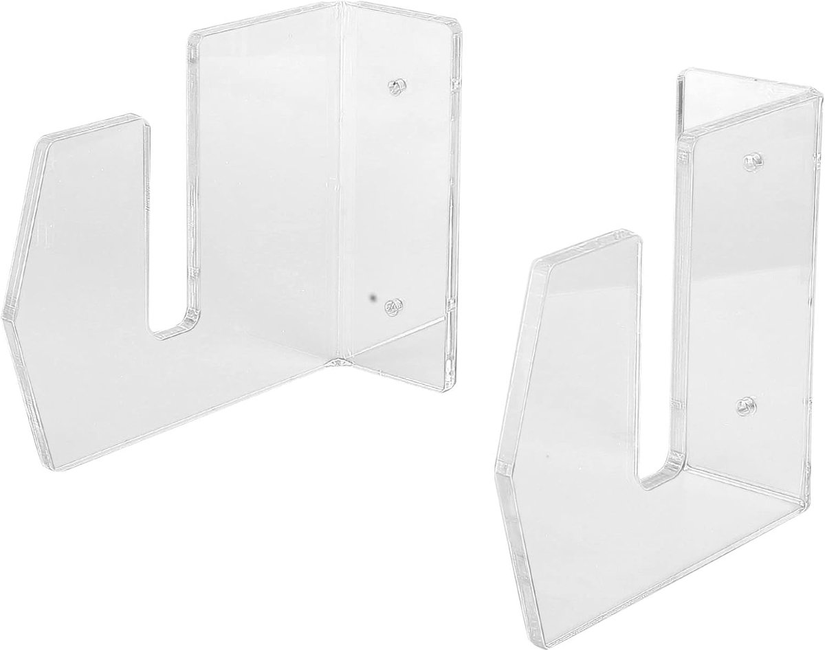 Skateboard Muurbeugel Skateboard Hanger Skateboard Opslag Slijtvast Acryl 1 Paar Transparant