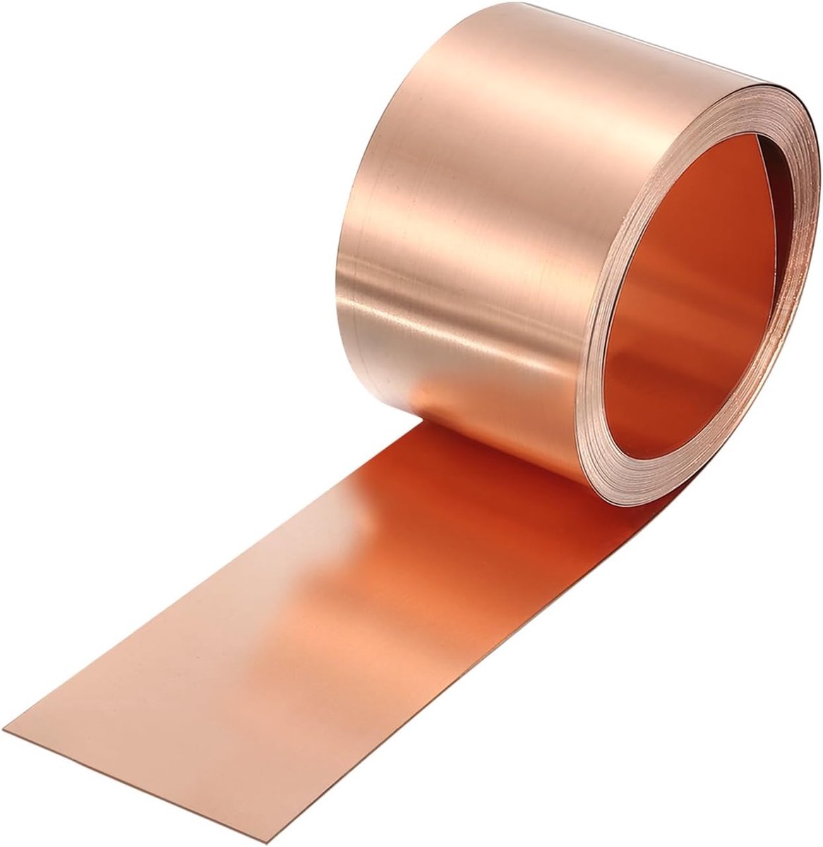 Koperfolie Rol - Metaalplaat Band - Doe-het-zelf Projecten - Roestbestendig Corrosiebestendig - 2500x35x1 mm - Koperkleur