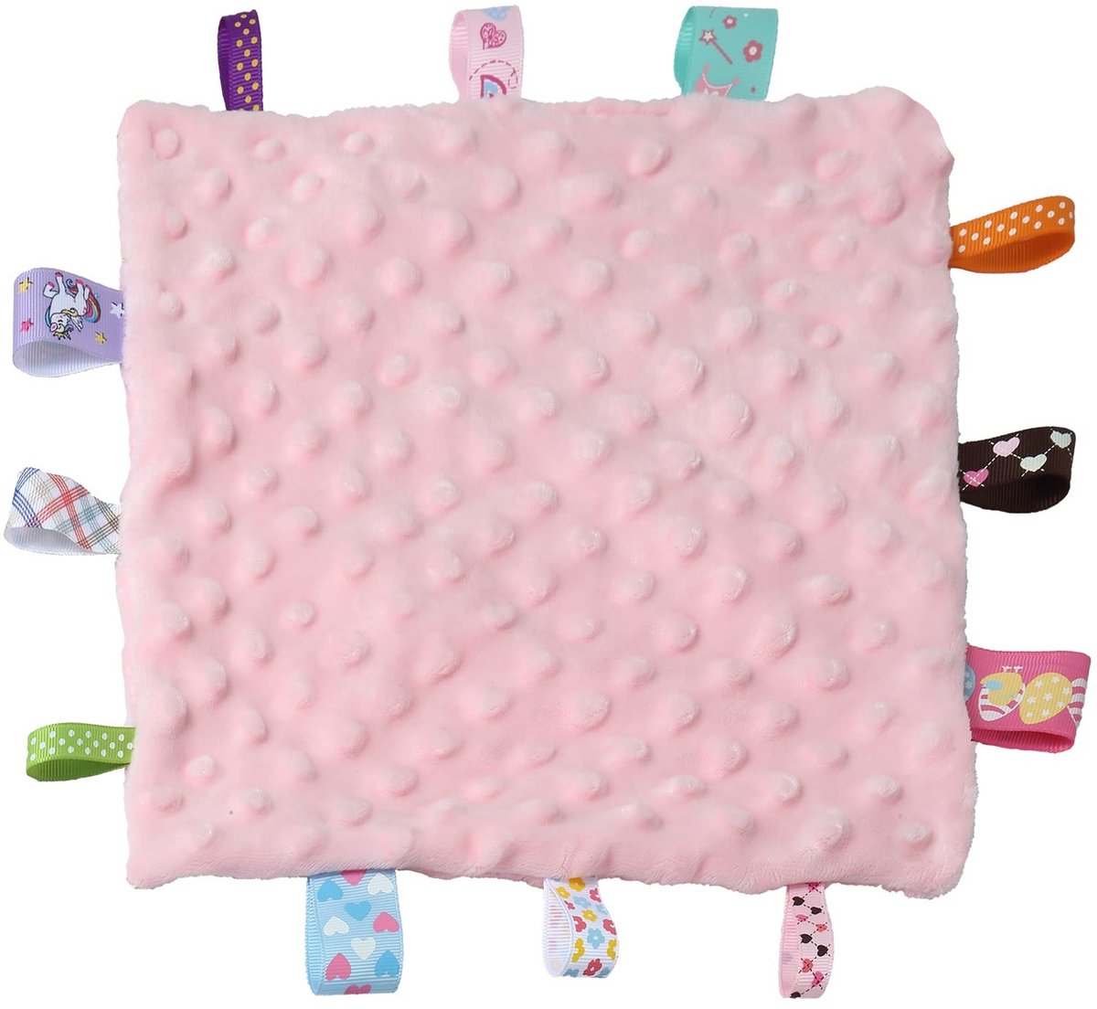 Dailygoods- Knuffeldeken Elektrisch - Zachte Knuffeldoek - Sensorische Troostdeken - Voor Volwassenen - 24,5 x 24,5 cm - Perfect Cadeau - Knuffeldoekje
