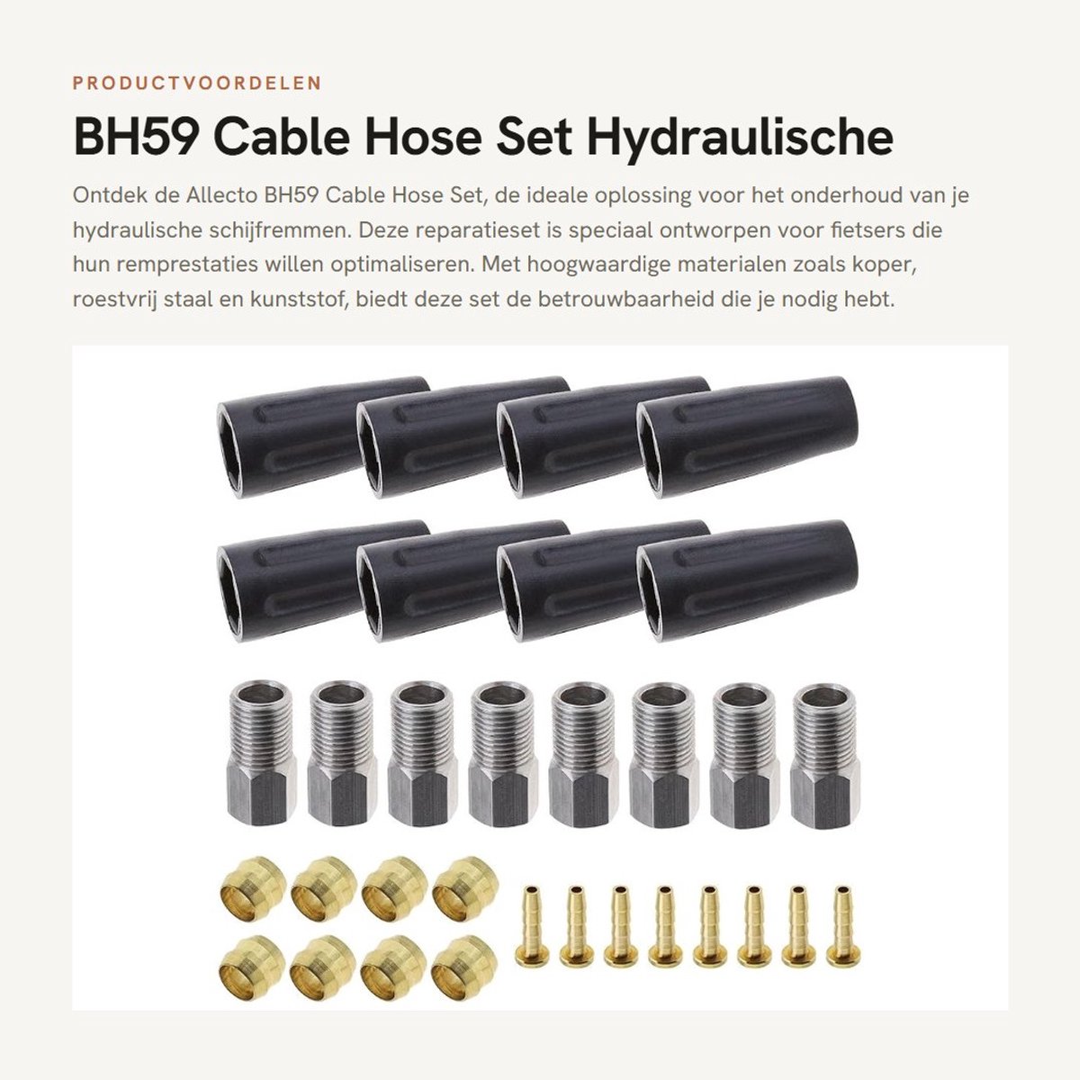 Dailygoods- Remslang Set - Hydraulisch Schijfrem - Inclusief 4x Olienaalden - 4x Persringen - 4x Slangschroeven - 4x Stofkap - Hoogwaardige Kwaliteit - Remonderdelen