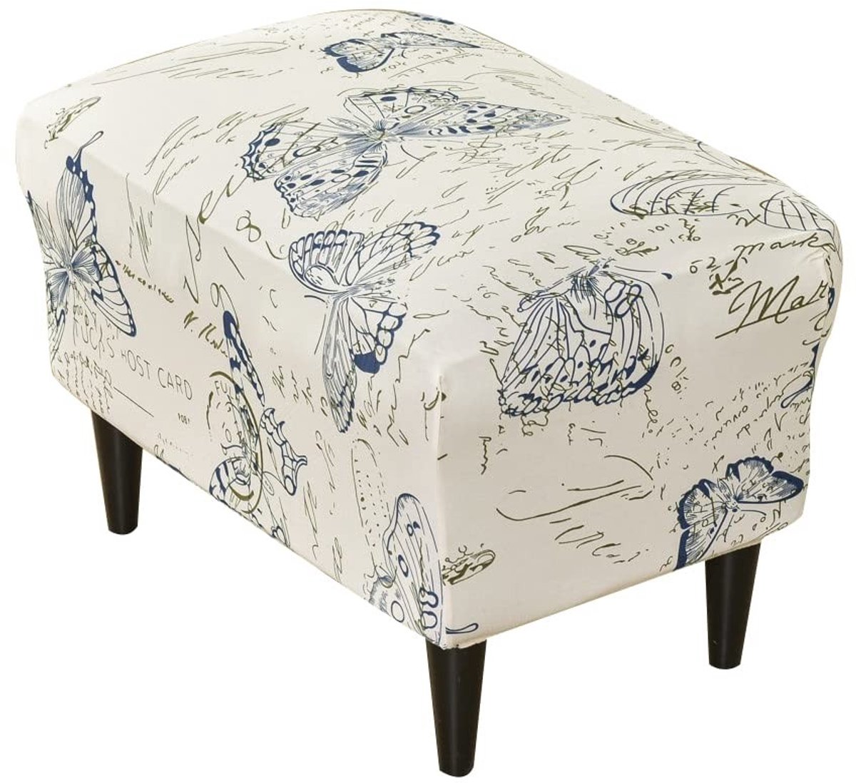 Dailygoods - Ottoman Hoes - Rechthoekige Stretch Overtrek voor Poef