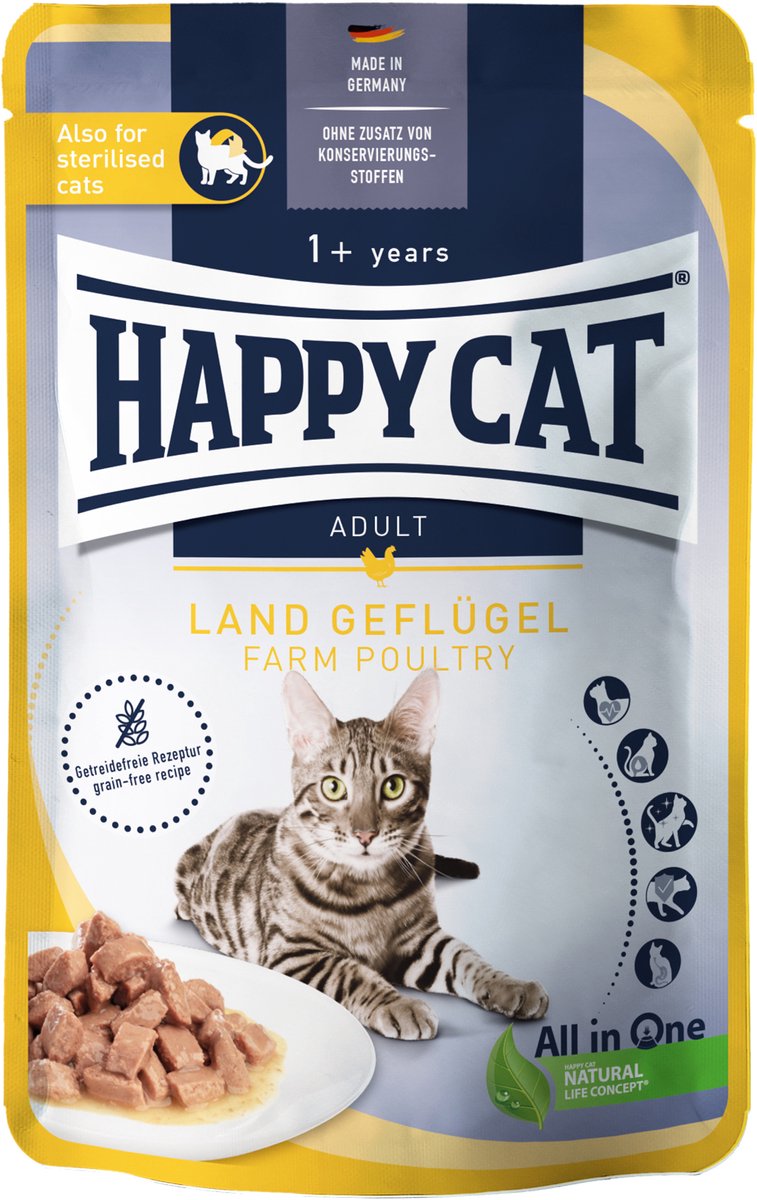 Happy Cat Happy Cat Culinary Adult - Gevogelte - 20 x 85 g