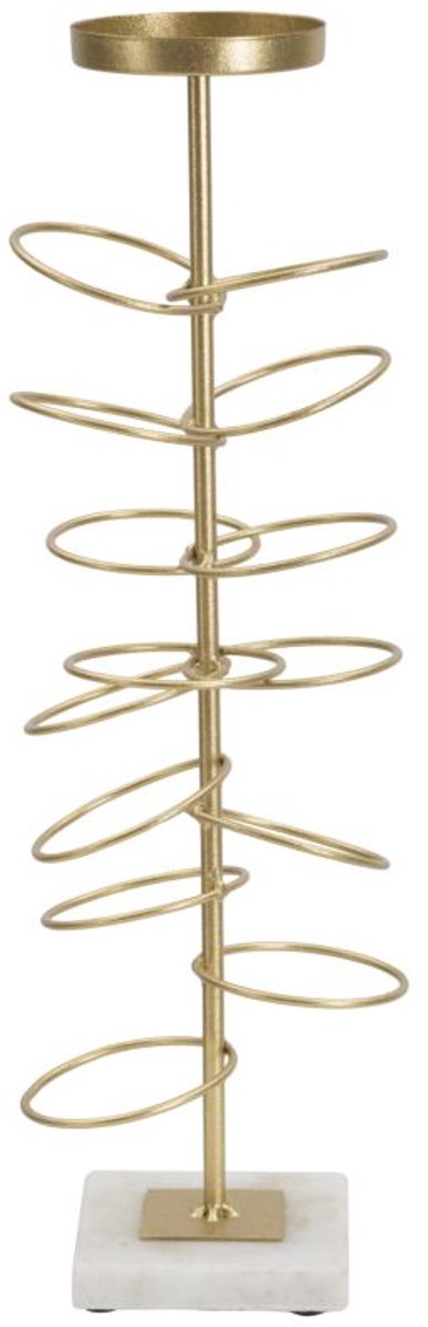 Mauro Ferretti Kandelaar Rings 14×13×46 cm Goud