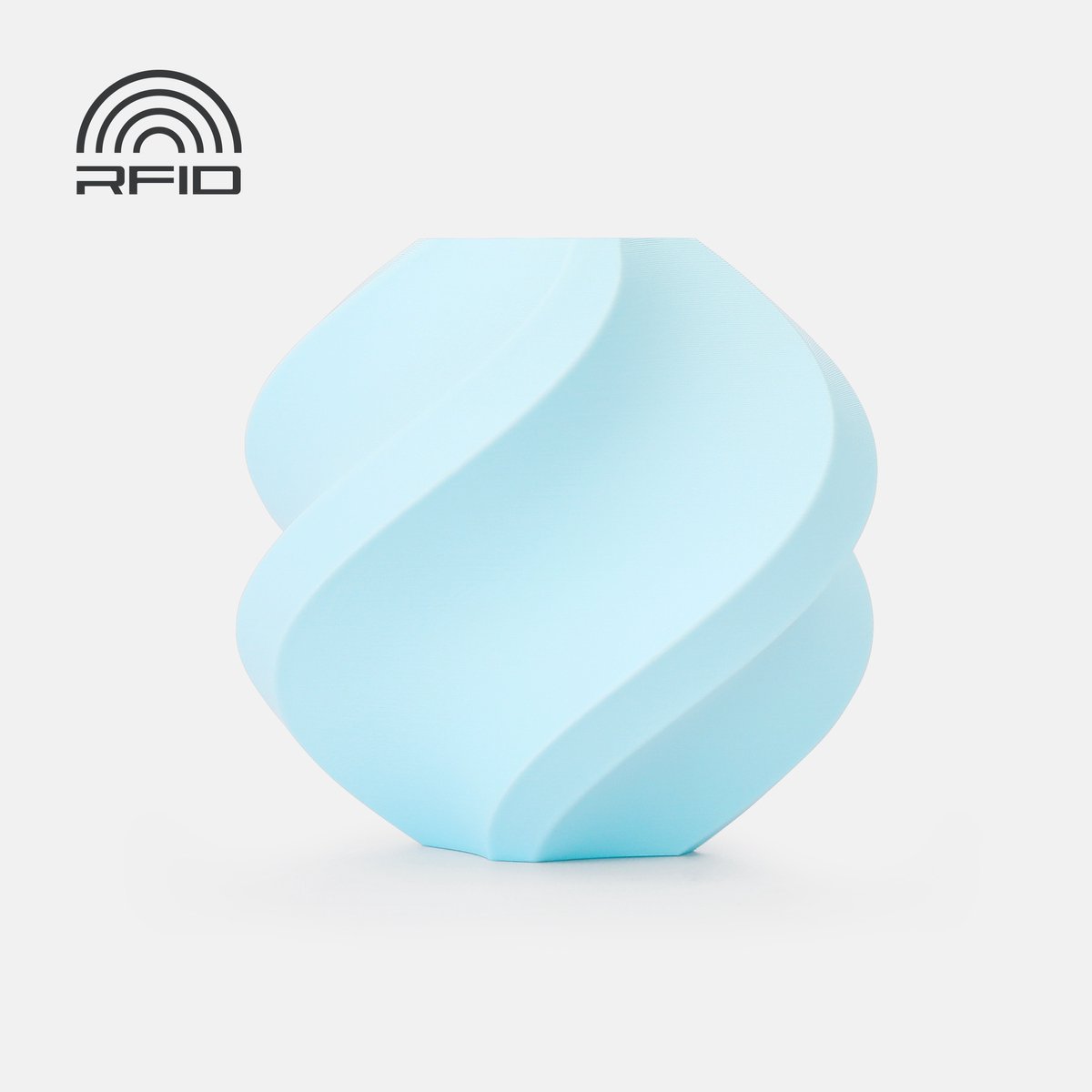 Image of Bambu Lab PLA Pure - Baby Blue (Lichtblauw / Pastelblauw) - 3D Printer Filament - 1.75mm - 1kg - Premium Matte Refill