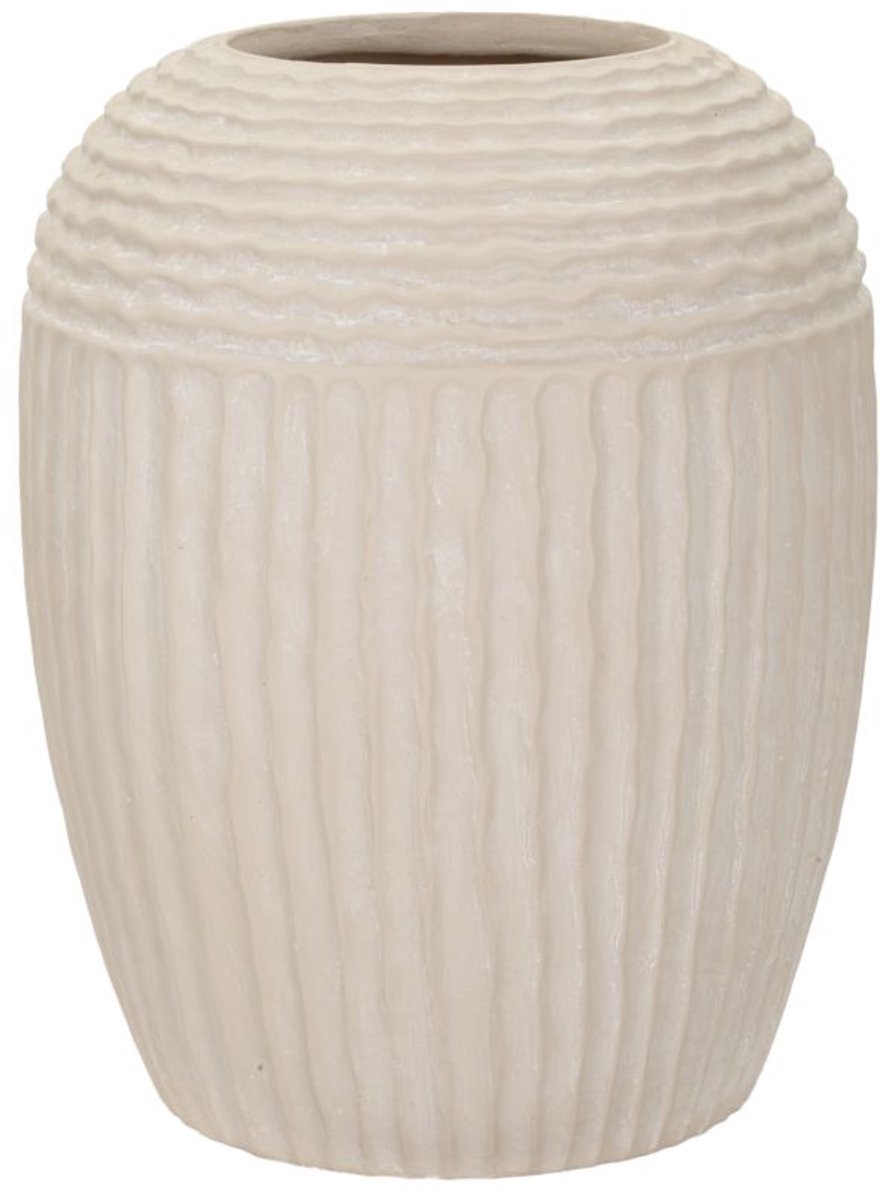 Mauro Ferretti Vaas Mist Pot Ø 30×38,5 cm Crème