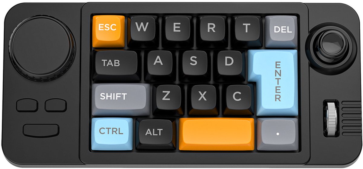 NAXSIR 19 Toetsen Mechanisch Gaming Toetsenbord | Hot-swappable schakelaars, RGB verlichting - bedraad compact toetsenbord