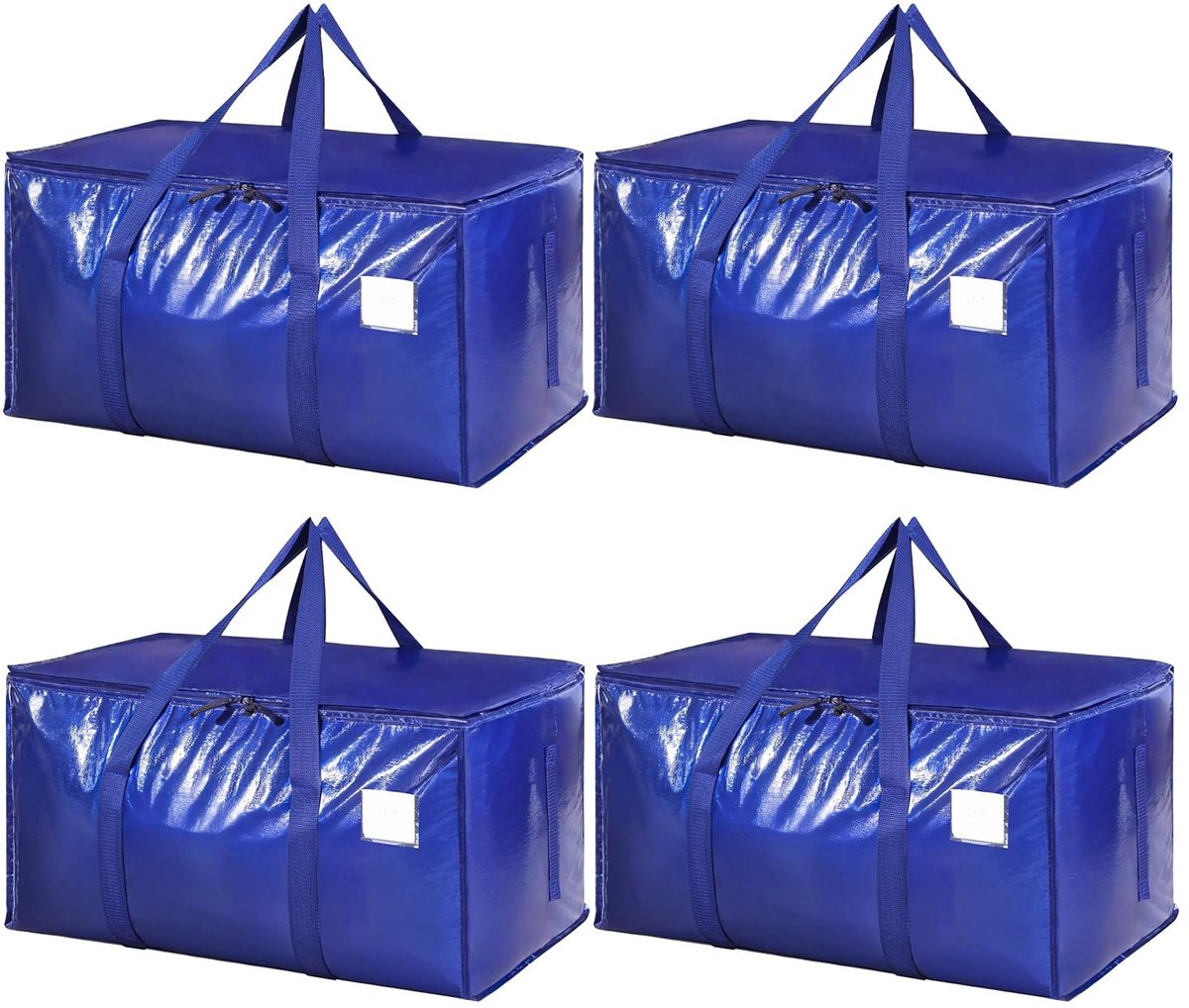 Dailygoods- Opbergdozen 90 liter - Opbergdozen met Deksel - Opvouwbare Verhuisdozen - Handvat - Kledingopslag - Duurzaam PP-weefsel - Opbergtassen