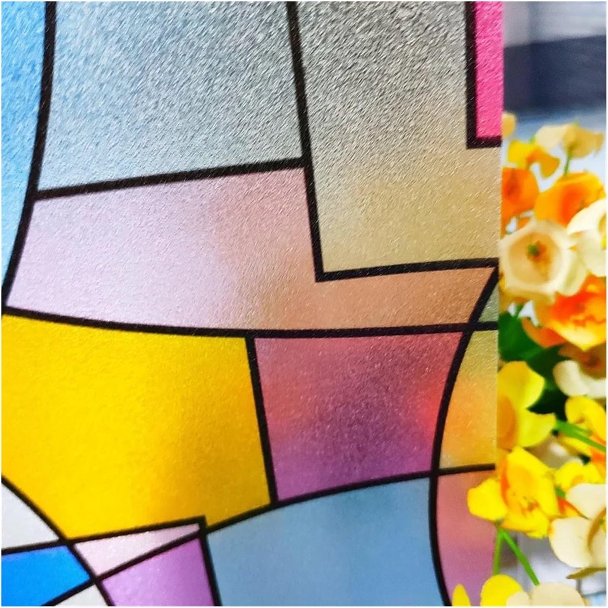 Decoratieve Raamstickers - Glasfolie Privacy - Privacy Creëren - Statische Hechting Zonder