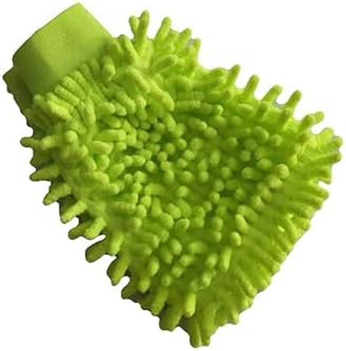 Autowashandschoen - Reinigingshandschoen - Auto Poetsen - Zachte Microvezel - 20x14 cm - Groen