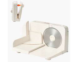 Universele Elektrische Vleessnijmachine 180 W met 17 cm Mes, Instelbare Snijdikte van 0–15 mm,…