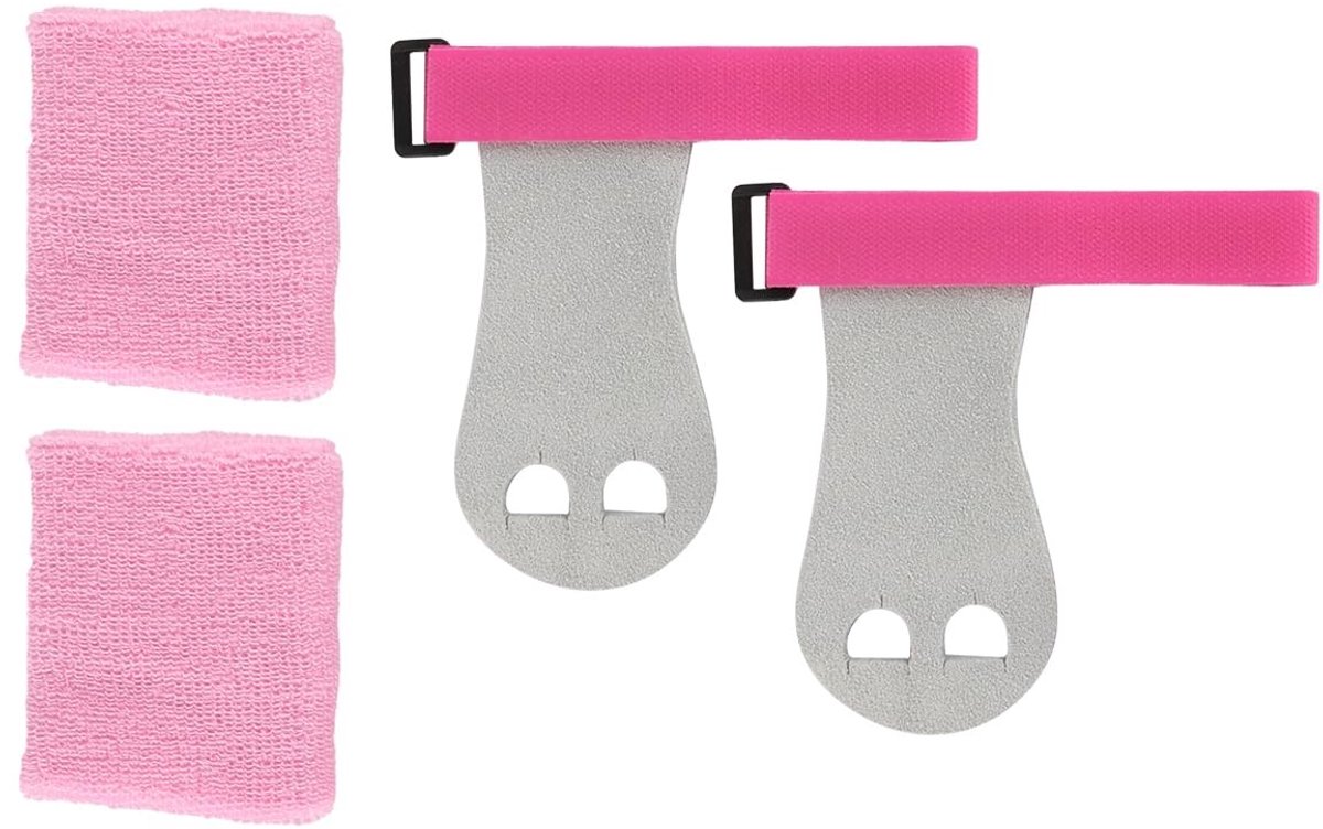 Dailygoods- Polsbandjes Set 4-Pack - Sporthandschoenen - Zweetbandjes - Gymnastiek Uitrusting - Grip Bandjes - Ademend en Comfortabel