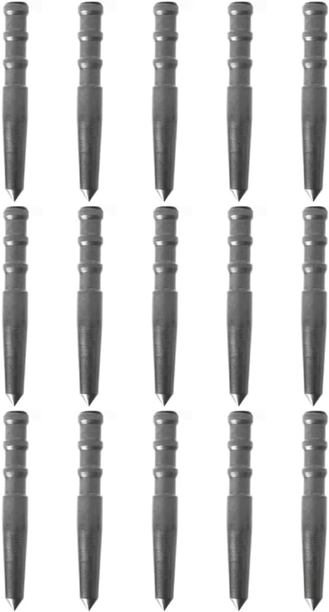 Centerpons Set - Pons Gereedschap - Nauwkeurig Boren - Hoge Hardheid Metaal - 15 Delig - Zilver