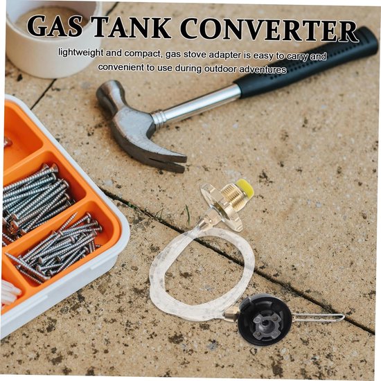 Gas Transfer Adapter - Cilinder Vul Adapter - Kamperen Buiten - Met Klep - 70 cm - Multicolor — afbeelding 2