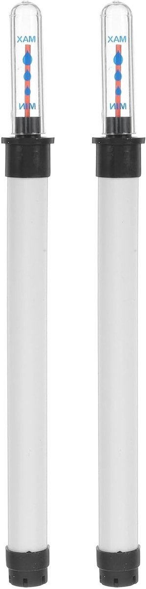 2 Stuks Waterniveau Indicator voor Planten, Vochtigheidsmeter, Bodemtester, Watermeter voor Potplanten, Tuinaccessoires, Indoor Gebruik, Wit, Nauwkeurige Metingen